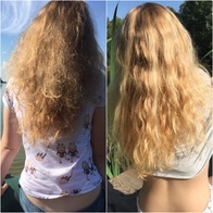 Ботокс для волос, разница фото в один год.Результат шикарный после процедур 